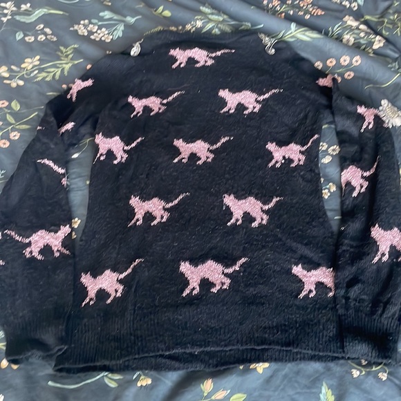 Wildfox metallic cat sweater - size S - Picture 4 of 4
